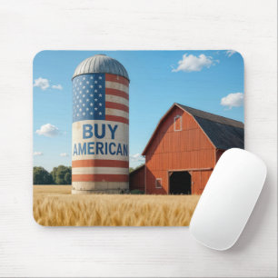 American Flagga On a Barn Silo Musmatta