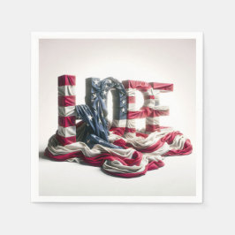 American Flagga On HOPE Pappersservett
