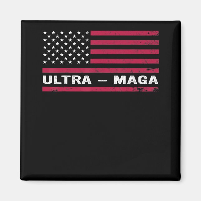 American Flagga Outfit Black American Flagga Ultra Magnet (Framsidan)