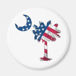 American Flagga Palmetto Magnet
