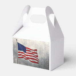 American Flagga Papper Favoritbox, Gable 4x2.5x5 Presentaskar