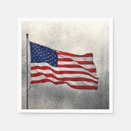 American Flagga Papper Napkins Pappersservett