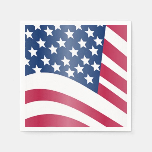 AMERICAN FLAGGA PAPPERSSERVETT (Framsidan)