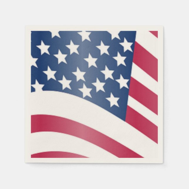 AMERICAN FLAGGA PAPPERSSERVETT (Framsidan)