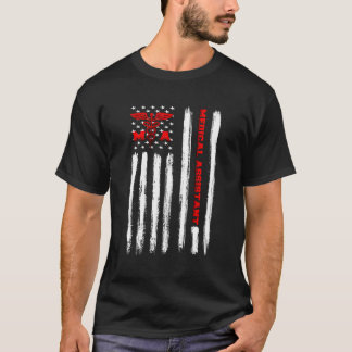 American Flagga Patriot Auktoriserad Medical Assis T Shirt