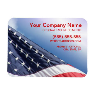 American Flagga - Patriotic Business Flexible Magn Magnet