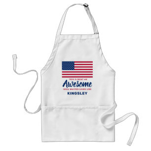 American Flagga Patriotic Fantastisk Grill Master Förkläde