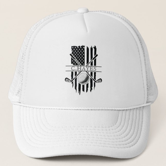 American Flagga Patriotic Golf Keps (Framsida)
