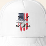 American Flagga Patriotic Golfer Keps<br><div class="desc">Skapa din egen amerikanska Flagga Patriotic Golfer Truckerkeps! Anpassa den här designen med din egen text. Du kan anpassa den här designen ytterligare genom att klicka på knappen "Redigera design" om du vill.</div>