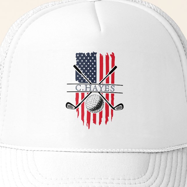 American Flagga Patriotic Golfer Keps (Skapare uppladdad)