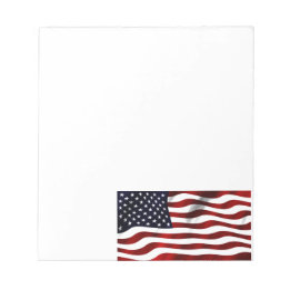 American Flagga Patriotic Independence day Anteckningsblock