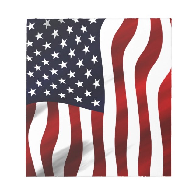 American Flagga Patriotic Independence day Anteckningsblock (Framsida)
