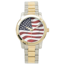 American Flagga Patriotic Independence day Armbandsur