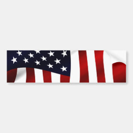 American Flagga Patriotic Independence day Bildekal
