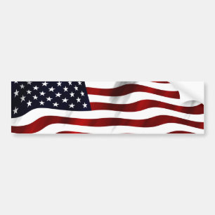 American Flagga Patriotic Independence day Bildekal