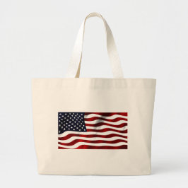 American Flagga Patriotic Independence day Jumbo Tygkasse