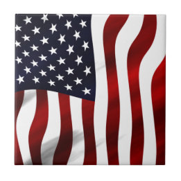 American Flagga Patriotic Independence day Kakelplatta