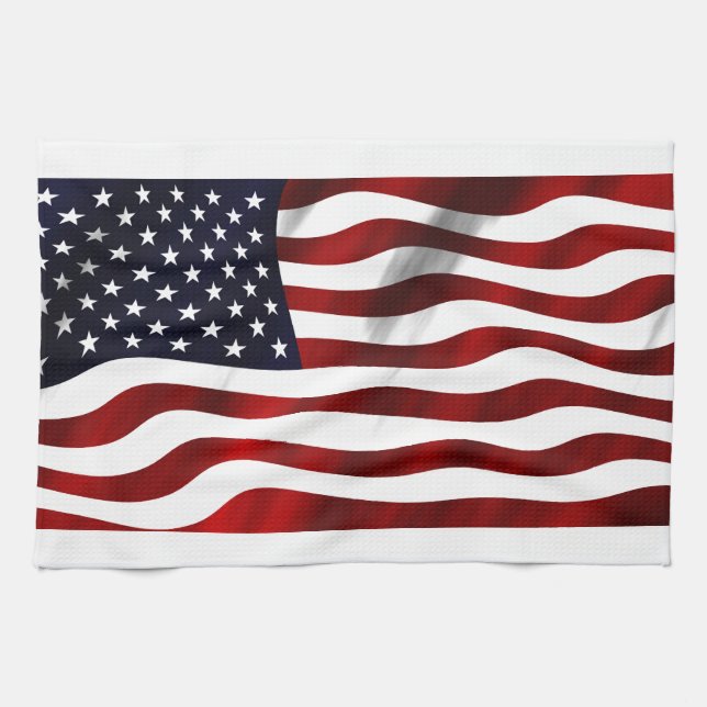 American Flagga Patriotic Independence day Kökshandduk (Horisontell)