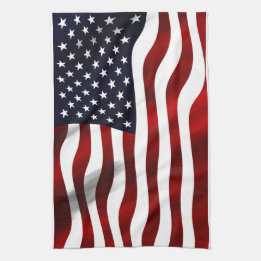 American Flagga Patriotic Independence day Kökshandduk