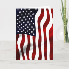 American Flagga Patriotic Independence day Kort