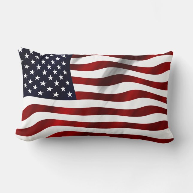 American Flagga Patriotic Independence day Lumbarkudde (Framsida)