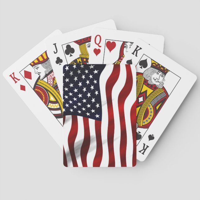 American Flagga Patriotic Independence day Spelkort (Baksidan)