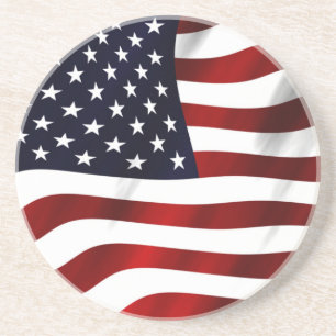 American Flagga Patriotic Independence day Underlägg