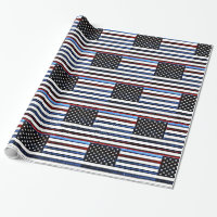 American Flagga Patriotic Rött vitt blått Gift Wra