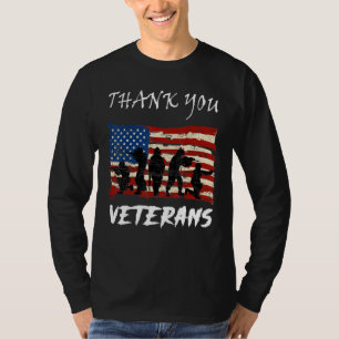 American Flagga Patriotic Tack Veterans Proud V T Shirt