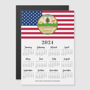 American Flagga Patriotic Your Logotyp 2023 Calend