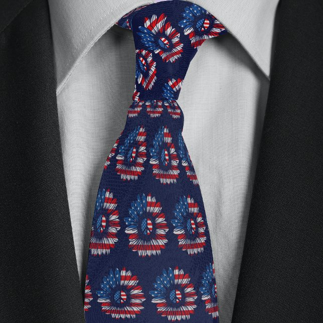American Flagga Peace Sunblomma Slips (Skapare uppladdad)