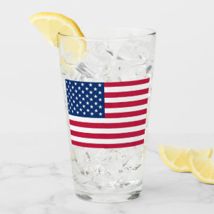 American Flagga - Pint Glass Glaskopp