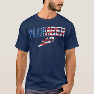 American Flagga Plumber Pipefitter PipefEG T Shirt