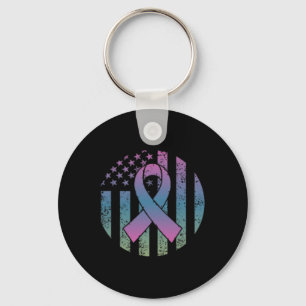 American Flagga Pocket Metastatic Breast Cancer Aw Nyckelring