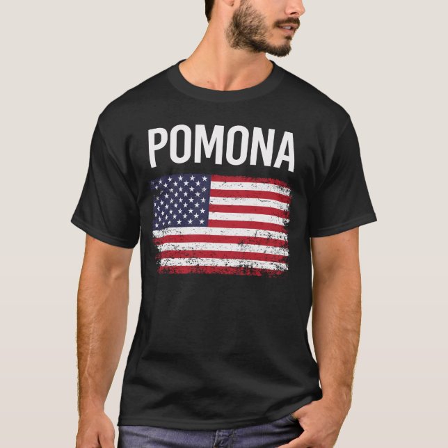 American Flagga Pomona T Shirt (Framsida)