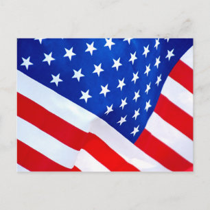 American Flagga Postcard Vykort
