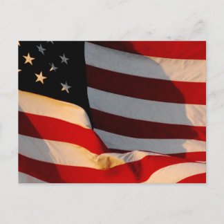 American Flagga Postcard Vykort