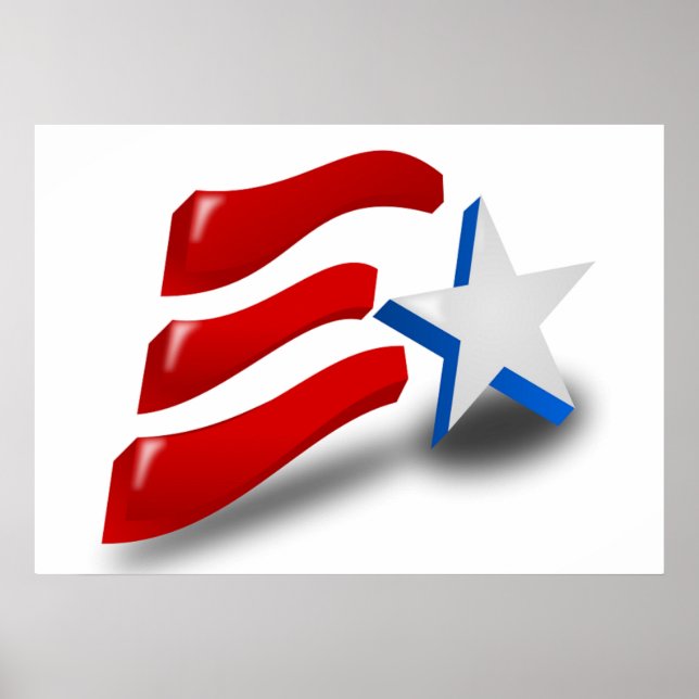 AMERICAN FLAGGA POSTER (Framsidan)