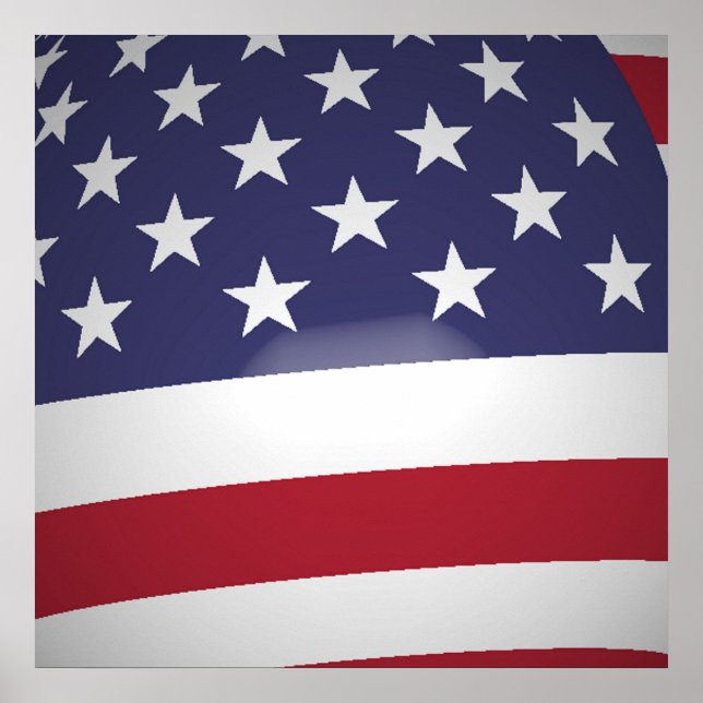 AMERICAN FLAGGA POSTER (Framsidan)