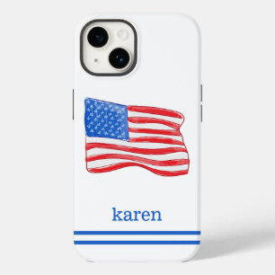 American Flagga Preppy Anpassningsbar
