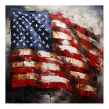 American flagga print