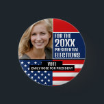 American Flagga, Public Campaigner Advertising Knapp<br><div class="desc">American Flagga,  Public Campaigner Advertising Badge av Affärskortet Store.</div>