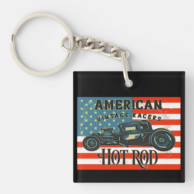 American Flagga Racers Hot rod Car  (Framsidan)