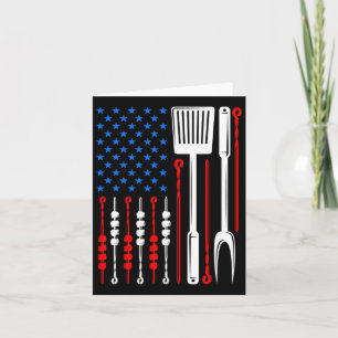American Flagga Rbecue Son Pappa Husand Fars dag R Kort