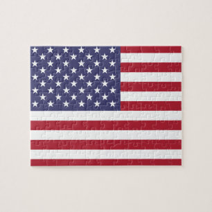 American Flagga & Red Heart - USA/sportfantast Pussel