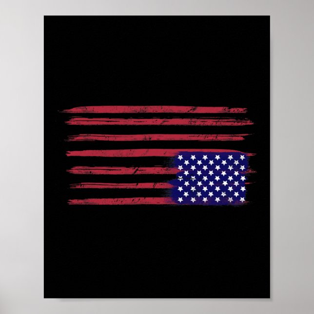 American Flagga Resist upp och ned USA Poster (Framsidan)