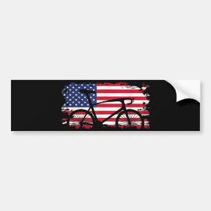 American Flagga Road Biking Cycling Apparel - Bicy Bildekal