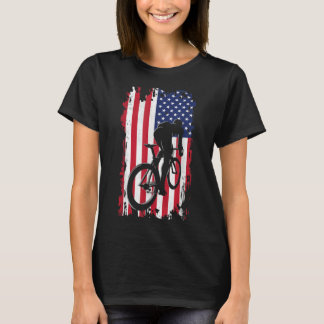 American Flagga Road Biking Cycling Apparel - Cycl T Shirt