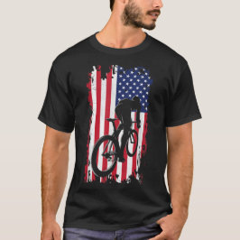 American Flagga Road Biking Cycling Apparel - Cycl T Shirt