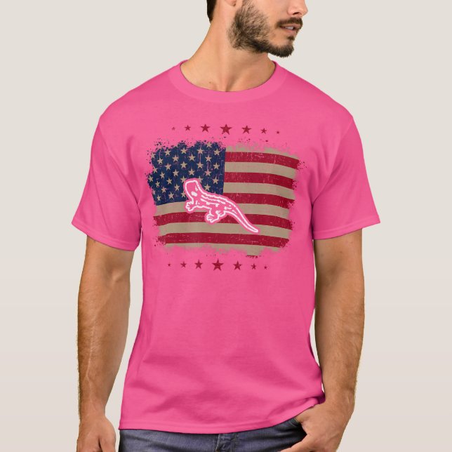 American Flagga Salamander T Shirt (Framsida)